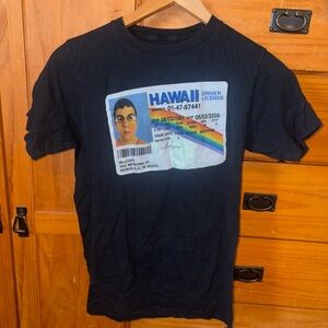 Ripple Junction Black Hawaii License Graphic Tee